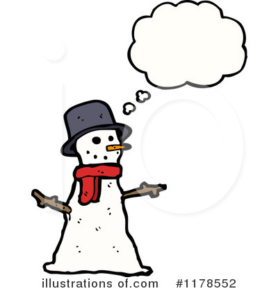 Royalty-Free (RF) Snowman Clipart Illustration by lineartestpilot - Stock Sample #1178552