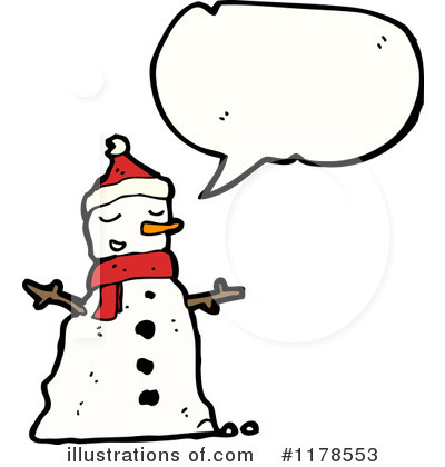 Royalty-Free (RF) Snowman Clipart Illustration by lineartestpilot - Stock Sample #1178553