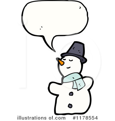 Royalty-Free (RF) Snowman Clipart Illustration by lineartestpilot - Stock Sample #1178554