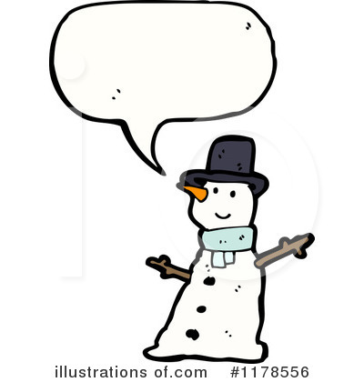 Royalty-Free (RF) Snowman Clipart Illustration by lineartestpilot - Stock Sample #1178556