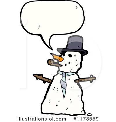 Royalty-Free (RF) Snowman Clipart Illustration by lineartestpilot - Stock Sample #1178559