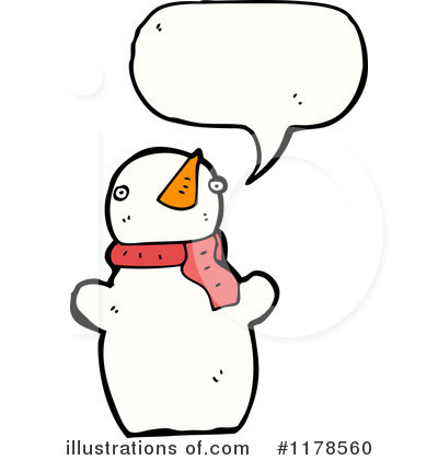 Royalty-Free (RF) Snowman Clipart Illustration by lineartestpilot - Stock Sample #1178560