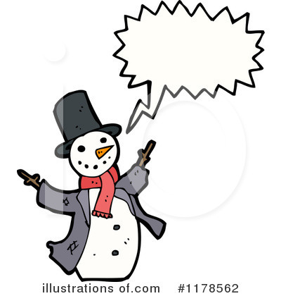 Royalty-Free (RF) Snowman Clipart Illustration by lineartestpilot - Stock Sample #1178562