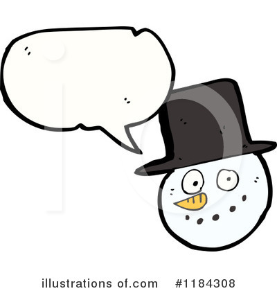 Royalty-Free (RF) Snowman Clipart Illustration by lineartestpilot - Stock Sample #1184308