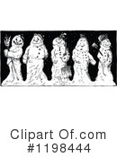 Snowman Clipart #1198444 by Prawny Vintage