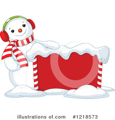 Royalty-Free (RF) Snowman Clipart Illustration by Pushkin - Stock Sample #1218573