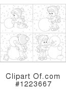 Snowman Clipart #1223667 by Alex Bannykh