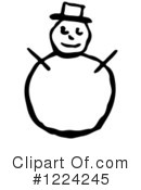 Snowman Clipart #1224245 by Picsburg