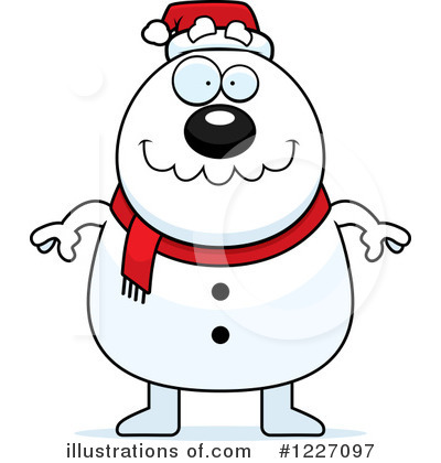 Royalty-Free (RF) Snowman Clipart Illustration by Cory Thoman - Stock Sample #1227097
