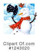 Snowman Clipart #1243020 by lineartestpilot