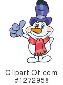 Snowman Clipart #1272958 by Dennis Holmes Designs