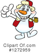 Snowman Clipart #1272959 by Dennis Holmes Designs