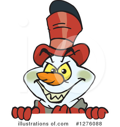 Royalty-Free (RF) Snowman Clipart Illustration by Dennis Holmes Designs - Stock Sample #1276088