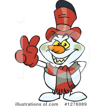 Royalty-Free (RF) Snowman Clipart Illustration by Dennis Holmes Designs - Stock Sample #1276089