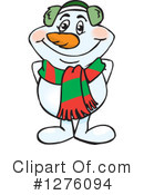 Snowman Clipart #1276094 by Dennis Holmes Designs