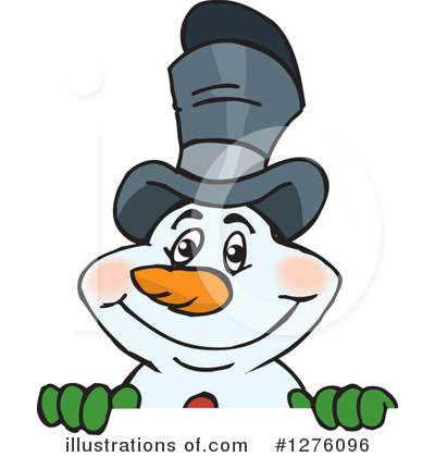 Royalty-Free (RF) Snowman Clipart Illustration by Dennis Holmes Designs - Stock Sample #1276096