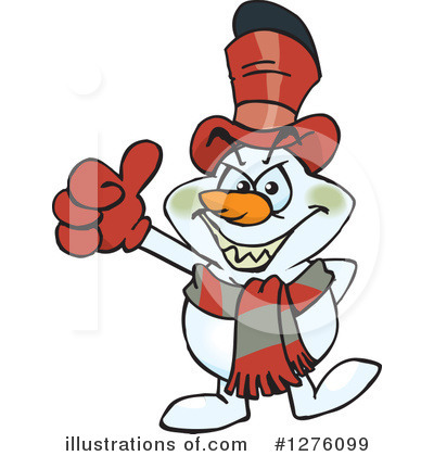 Royalty-Free (RF) Snowman Clipart Illustration by Dennis Holmes Designs - Stock Sample #1276099