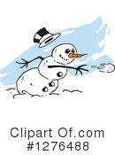 Snowman Clipart #1276488 by Johnny Sajem