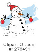Snowman Clipart #1276491 by Johnny Sajem