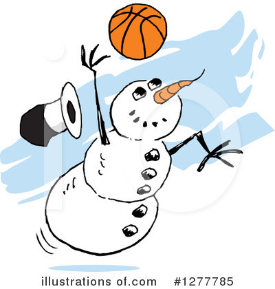 Snowman Clipart #1277785 by Johnny Sajem