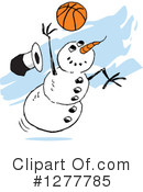 Snowman Clipart #1277785 by Johnny Sajem