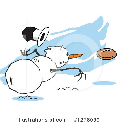 Royalty-Free (RF) Snowman Clipart Illustration by Johnny Sajem - Stock Sample #1278069