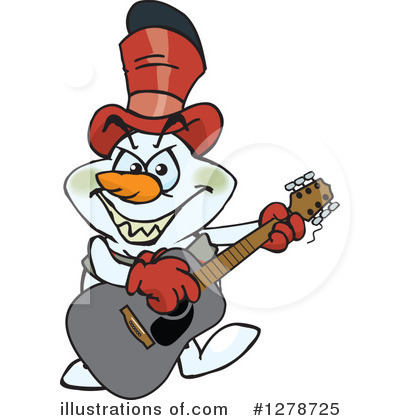 Royalty-Free (RF) Snowman Clipart Illustration by Dennis Holmes Designs - Stock Sample #1278725