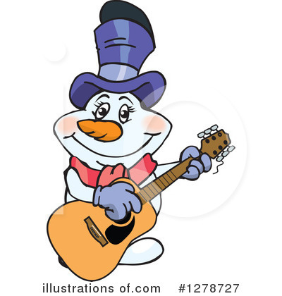 Royalty-Free (RF) Snowman Clipart Illustration by Dennis Holmes Designs - Stock Sample #1278727