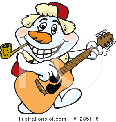 Royalty-Free (RF) Snowman Clipart Illustration by Dennis Holmes Designs - Stock Sample #1285116