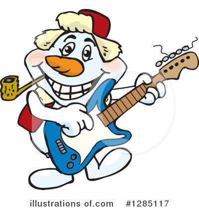 Royalty-Free (RF) Snowman Clipart Illustration by Dennis Holmes Designs - Stock Sample #1285117