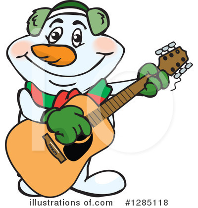 Royalty-Free (RF) Snowman Clipart Illustration by Dennis Holmes Designs - Stock Sample #1285118