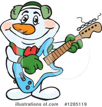 Royalty-Free (RF) Snowman Clipart Illustration by Dennis Holmes Designs - Stock Sample #1285119