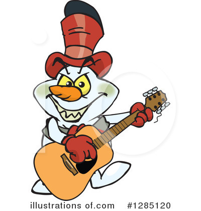 Royalty-Free (RF) Snowman Clipart Illustration by Dennis Holmes Designs - Stock Sample #1285120