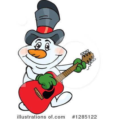 Royalty-Free (RF) Snowman Clipart Illustration by Dennis Holmes Designs - Stock Sample #1285122