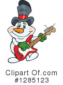 Snowman Clipart #1285123 by Dennis Holmes Designs