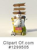 Snowman Clipart #1299505 by Frank Boston