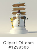 Snowman Clipart #1299506 by Frank Boston