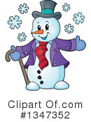 Snowman Clipart #1347352 by visekart