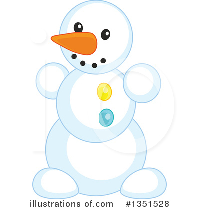 Snowman Clipart #1351528 by Alex Bannykh