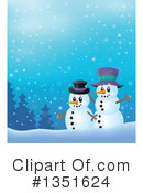 Snowman Clipart #1351624 by visekart