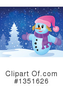 Snowman Clipart #1351626 by visekart