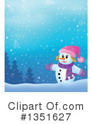 Snowman Clipart #1351627 by visekart