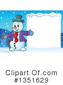 Snowman Clipart #1351629 by visekart