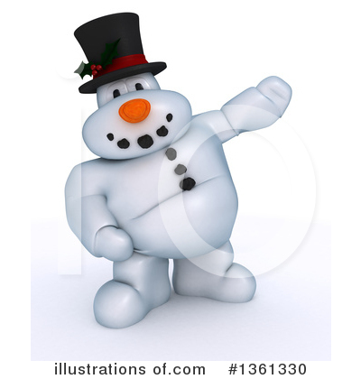 Royalty-Free (RF) Snowman Clipart Illustration by KJ Pargeter - Stock Sample #1361330