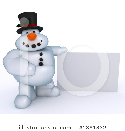 Royalty-Free (RF) Snowman Clipart Illustration by KJ Pargeter - Stock Sample #1361332