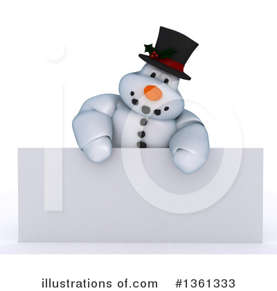 Royalty-Free (RF) Snowman Clipart Illustration by KJ Pargeter - Stock Sample #1361333