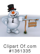 Snowman Clipart #1361335 by KJ Pargeter