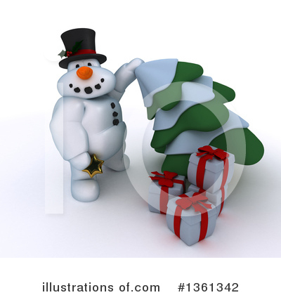 Royalty-Free (RF) Snowman Clipart Illustration by KJ Pargeter - Stock Sample #1361342