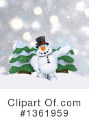 Snowman Clipart #1361959 by KJ Pargeter