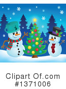 Snowman Clipart #1371006 by visekart